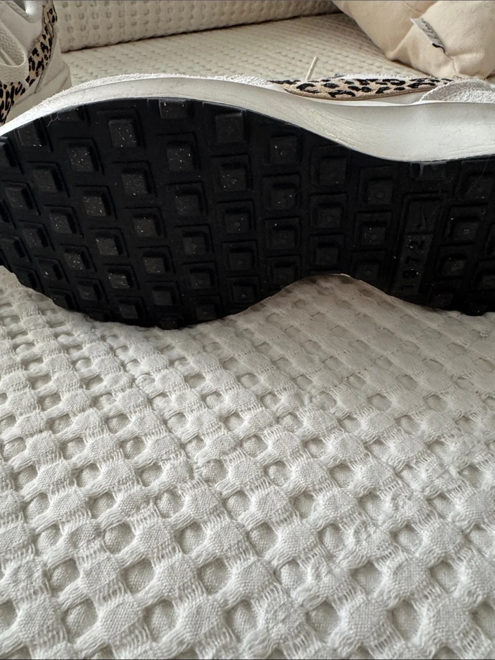 Nike Women’s Neutral Beige Sneakers with Leopard Swoosh - Picture 4 of 5